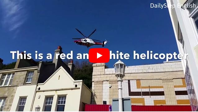 How to describe in English a helicopter hovering